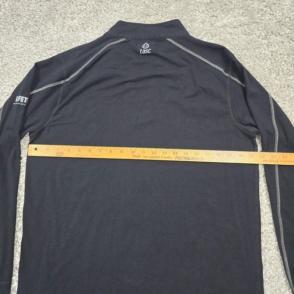 Tasc Shirt Mens Large Black 1/4 Zip Long Sleeve Performance Bamboo Base Layer‎ - Picture 8 of 11